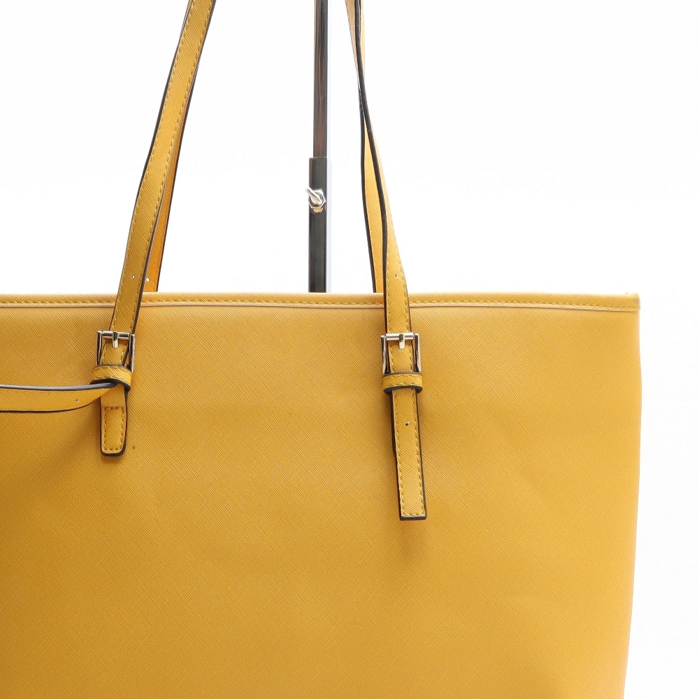 Michael Kors Womens Yellow Polyethylene Shoulder Bag Size Extra Large