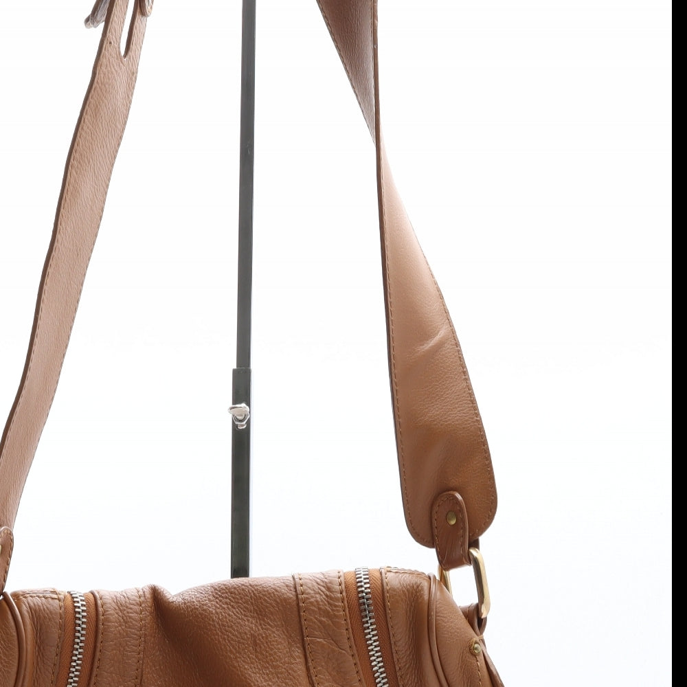 Chlo� Womens Brown Polyethylene Saddle Bag Size Medium