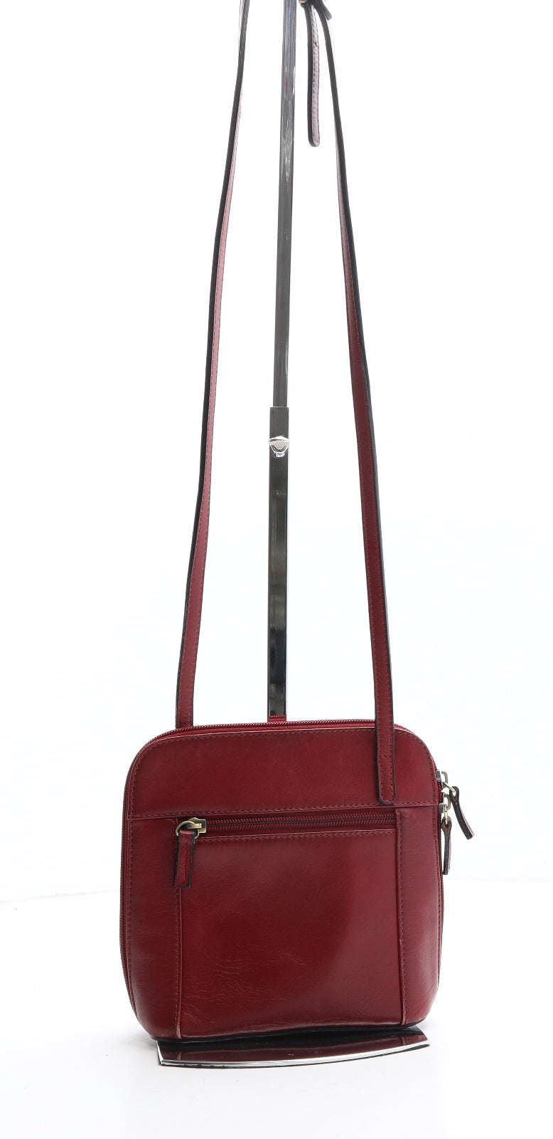 Preworn Womens Red Polyethylene Crossbody Size Mini