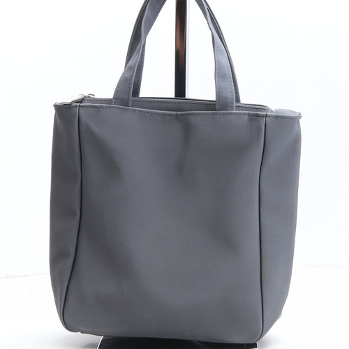 Preworn Womens Grey Polyester Top Handle Bag Size Small