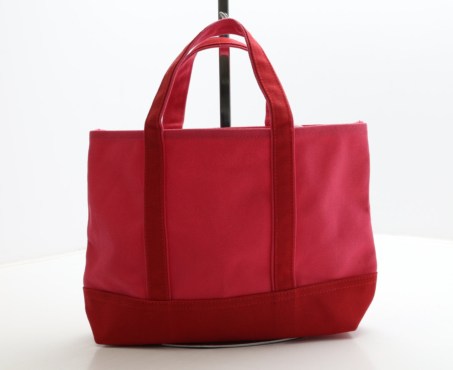 Abeille Womens Pine Green Colorblock Canvas Top Handle Bag Size Medium