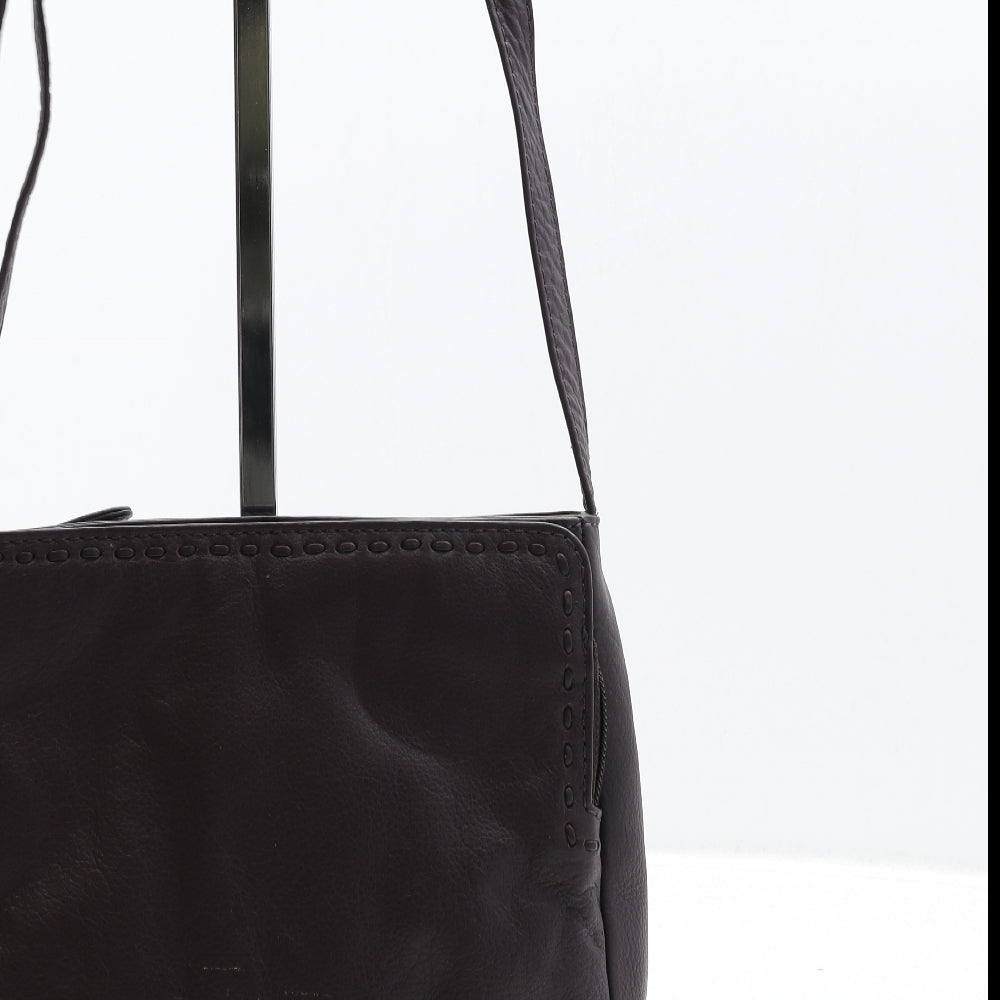 Debenhams Womens Purple Leather Crossbody Size Small