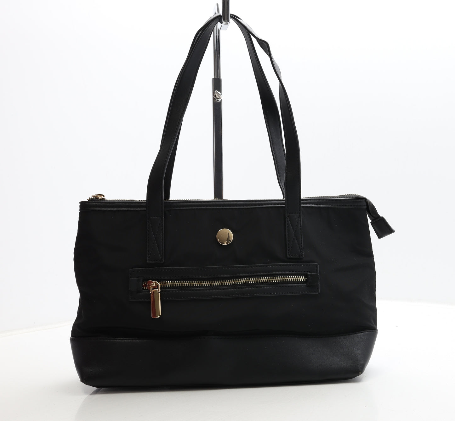 Marks and Spencer Womens Black Polyester Top Handle Bag Size Medium