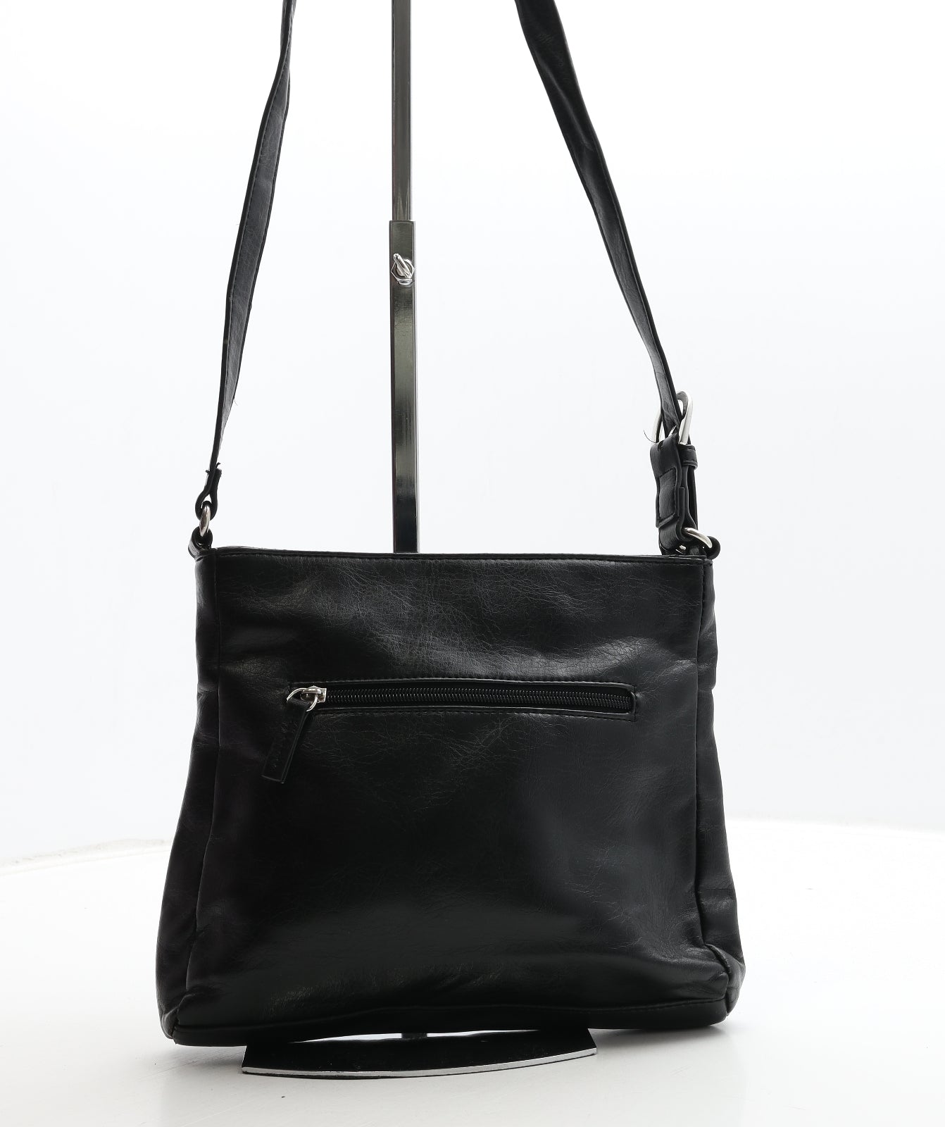 Fiorelli Womens Black Polyurethane Crossbody Size Medium