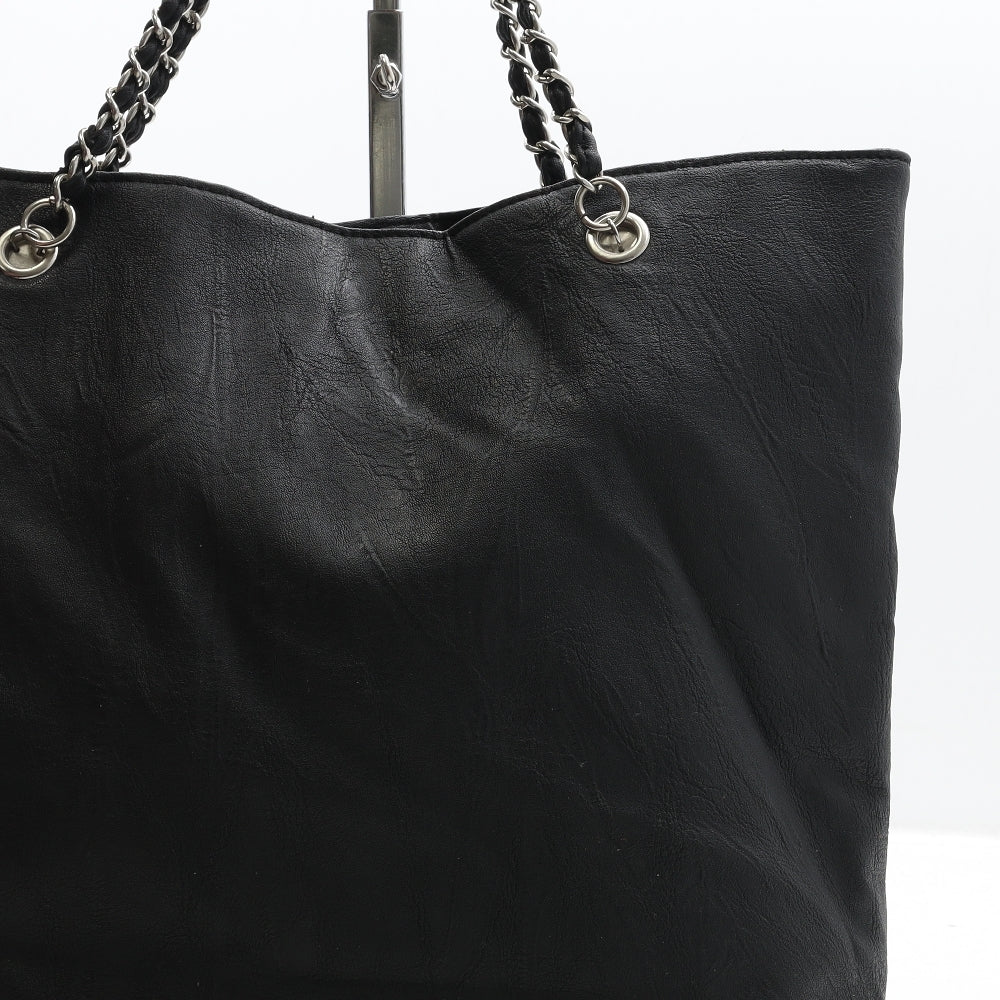 Claire's Accessories Womens Black Polyurethane Top Handle Bag Size Large - Hello Kitty