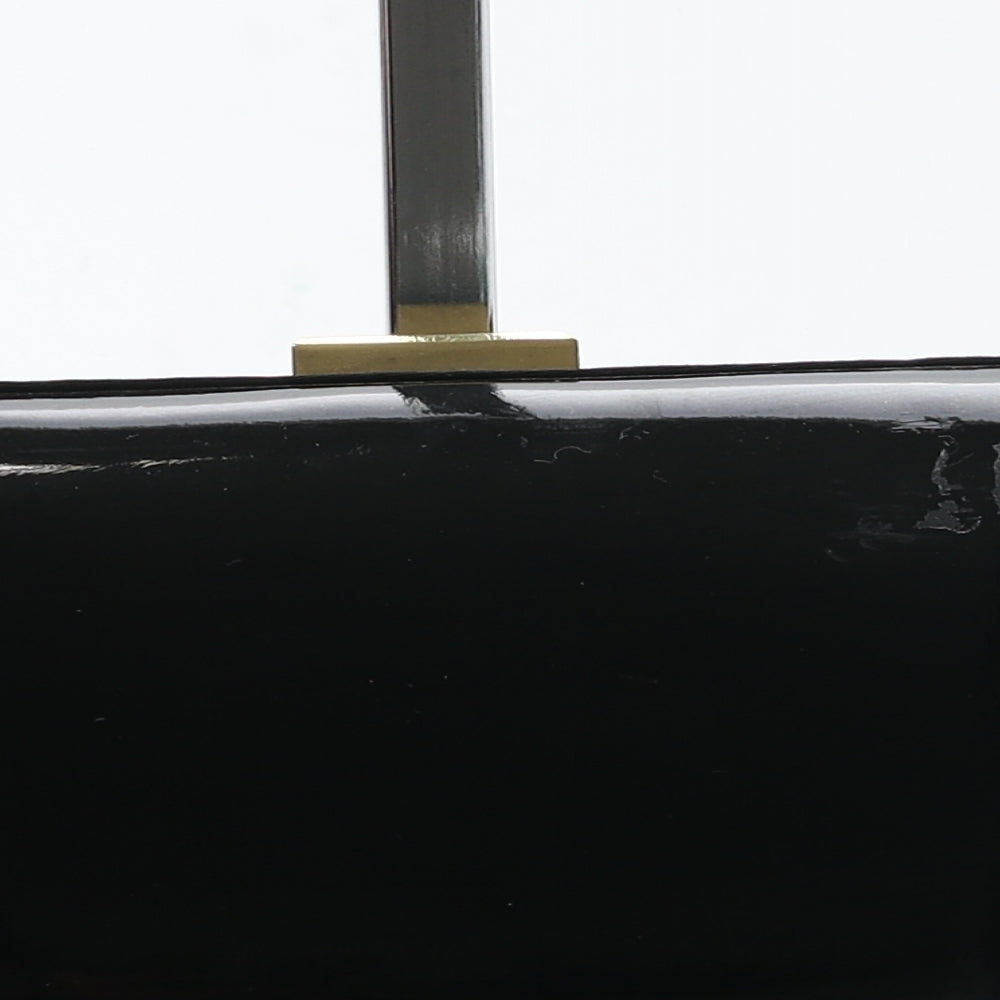Accessorize Womens Black Polyurethane Clutch Size Small