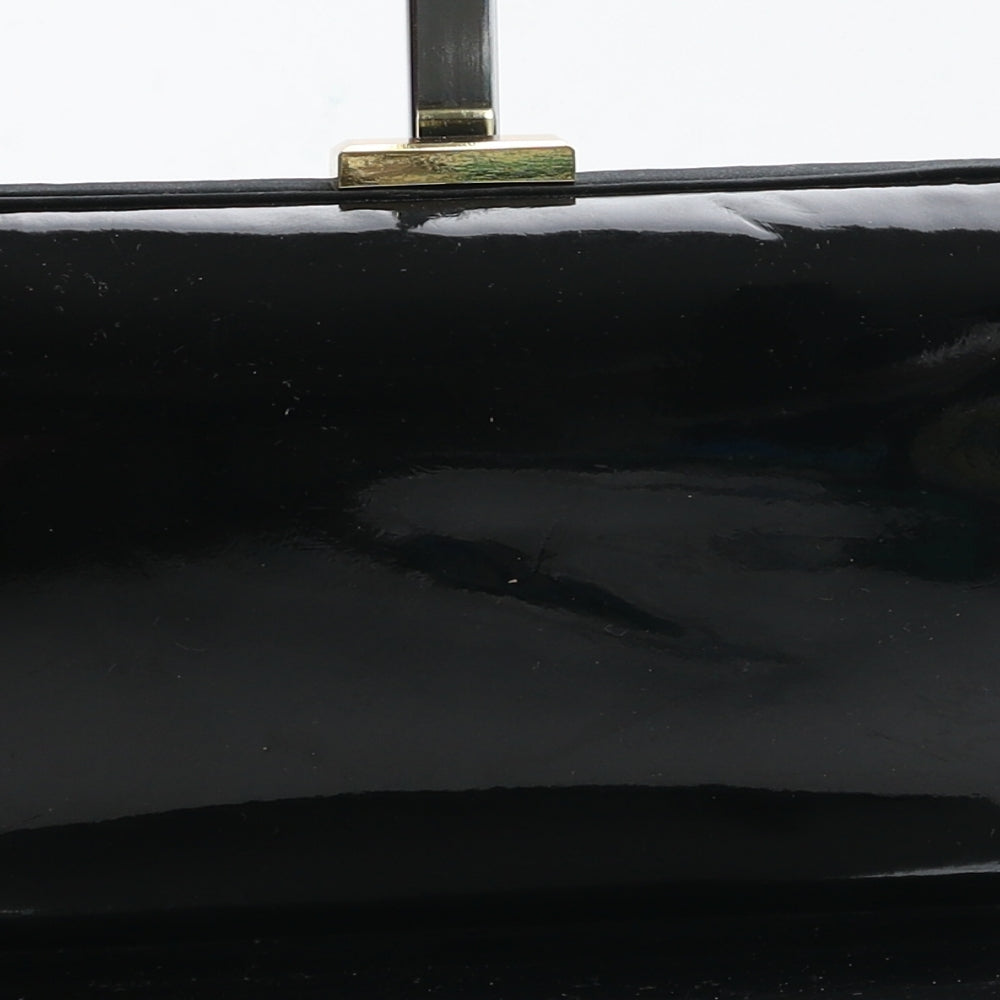 Accessorize Womens Black Polyurethane Clutch Size Small