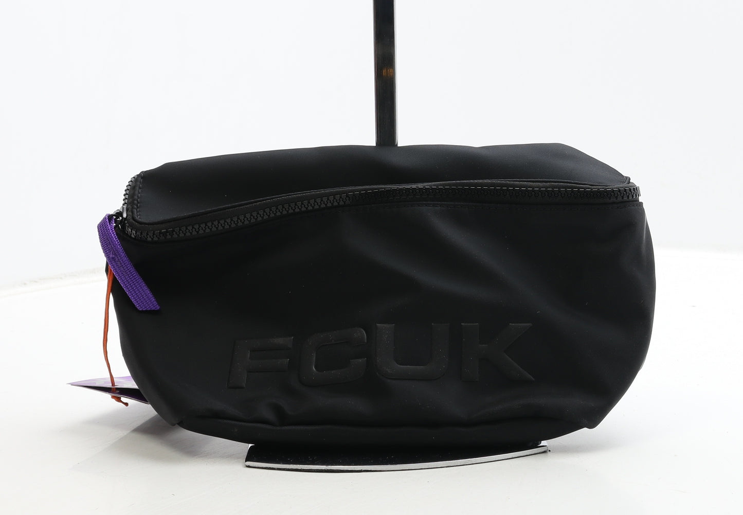 FCUK Womens Black Logo Polyester Belt Bag & Waist Pack Size Small