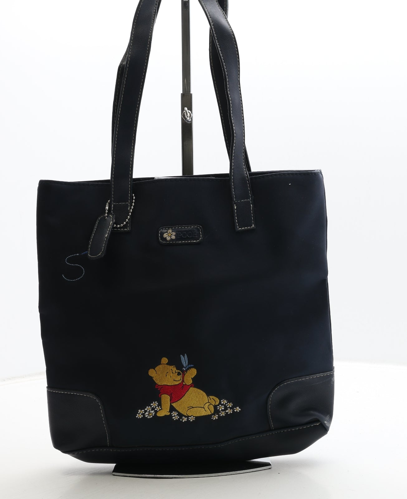 Disney Womens Blue Polyester Top Handle Bag Size Medium - Winnie The Pooh