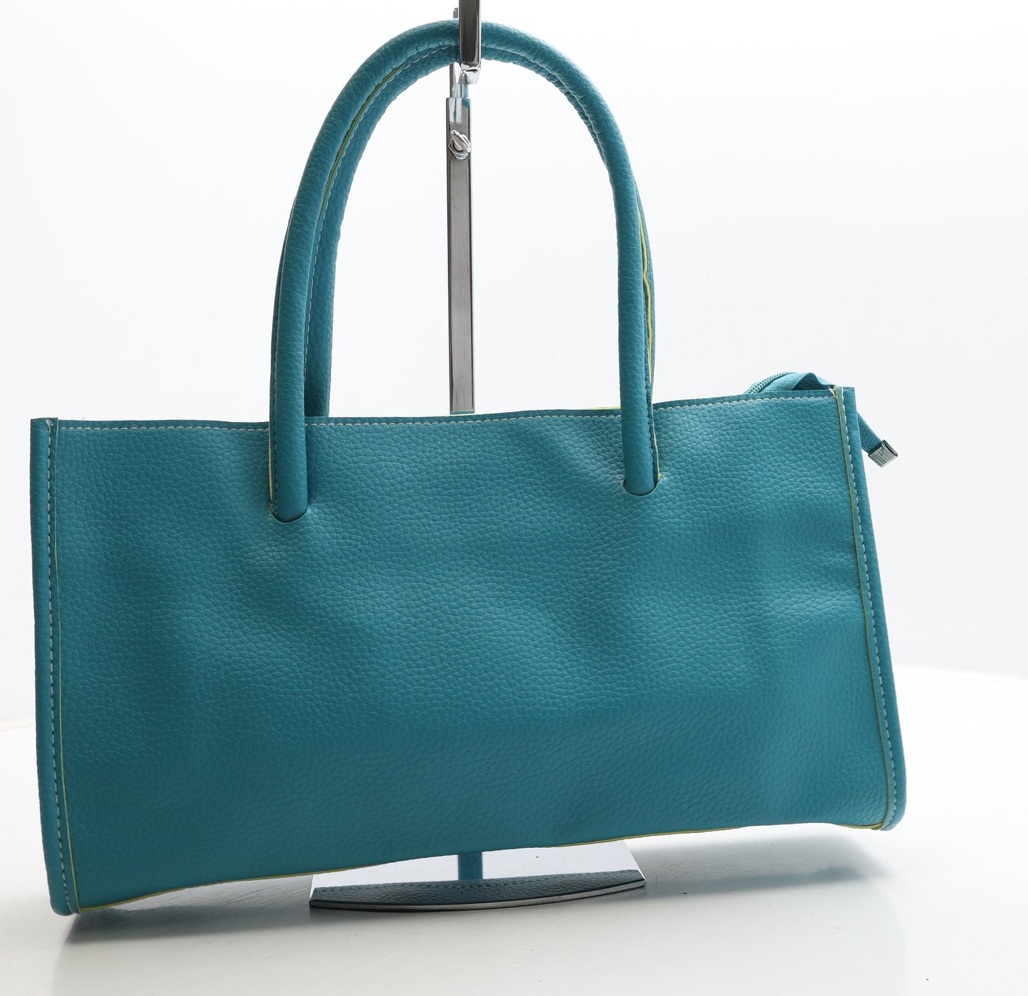 Natalie Andersen Womens Blue PVC Top Handle Bag Size Medium