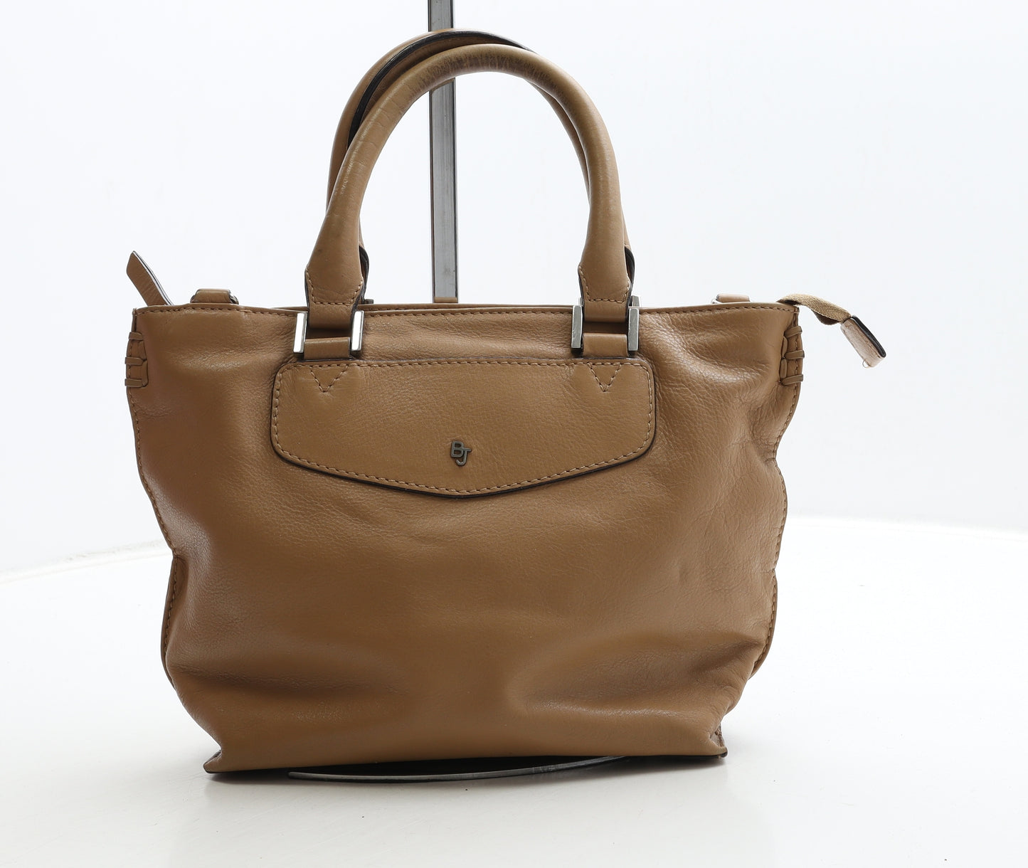 Betty Jackson Womens Brown Leather Top Handle Bag Size Small