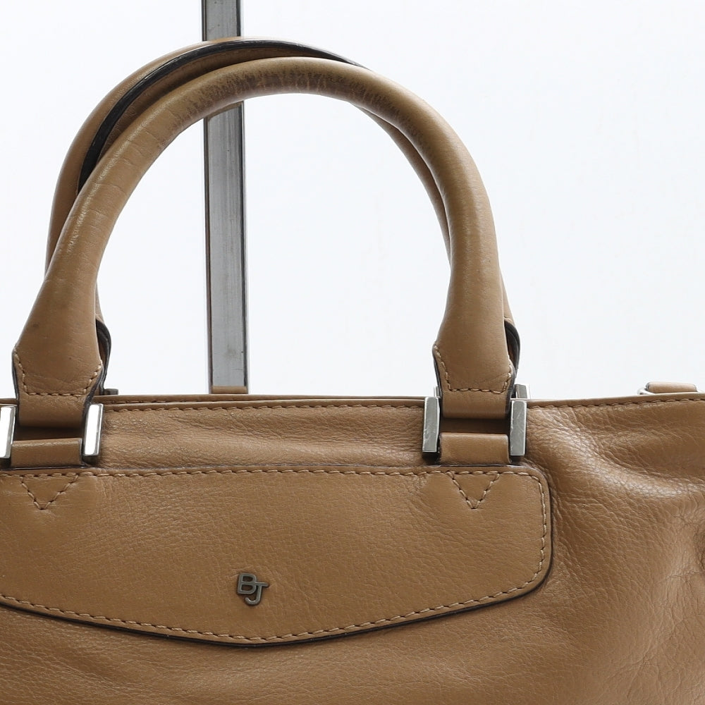 Betty Jackson Womens Brown Leather Top Handle Bag Size Small