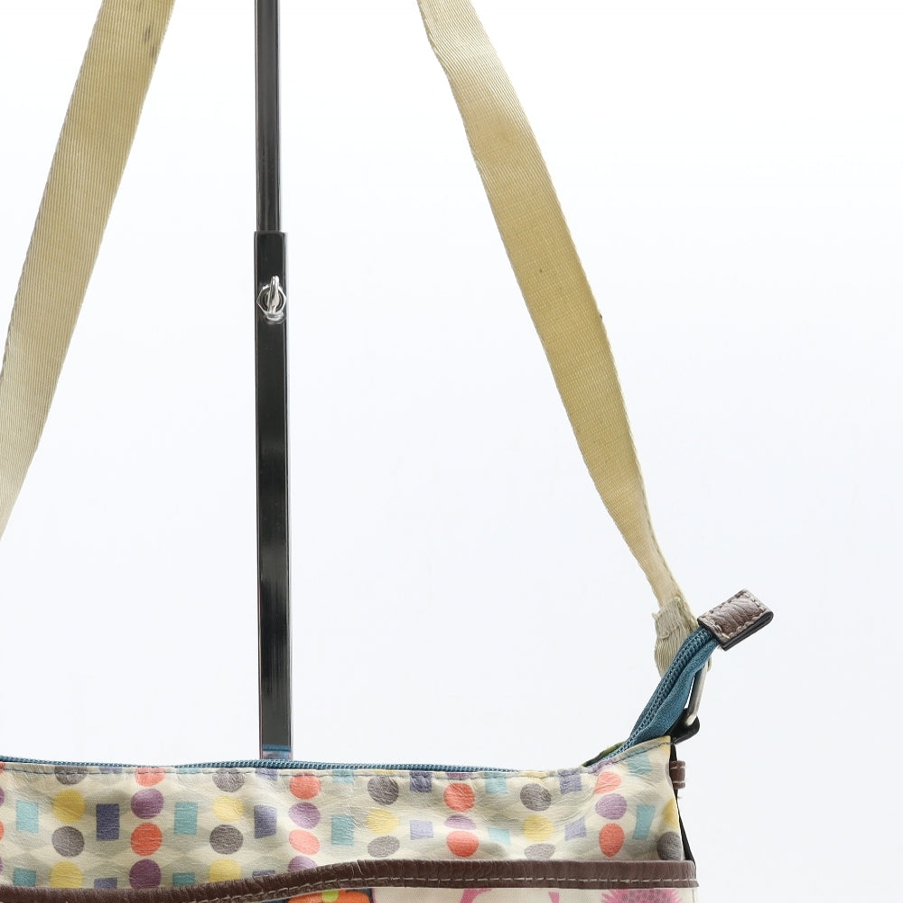 Lily Bloom Womens Multicoloured Floral Vinyl Crossbody Size Medium