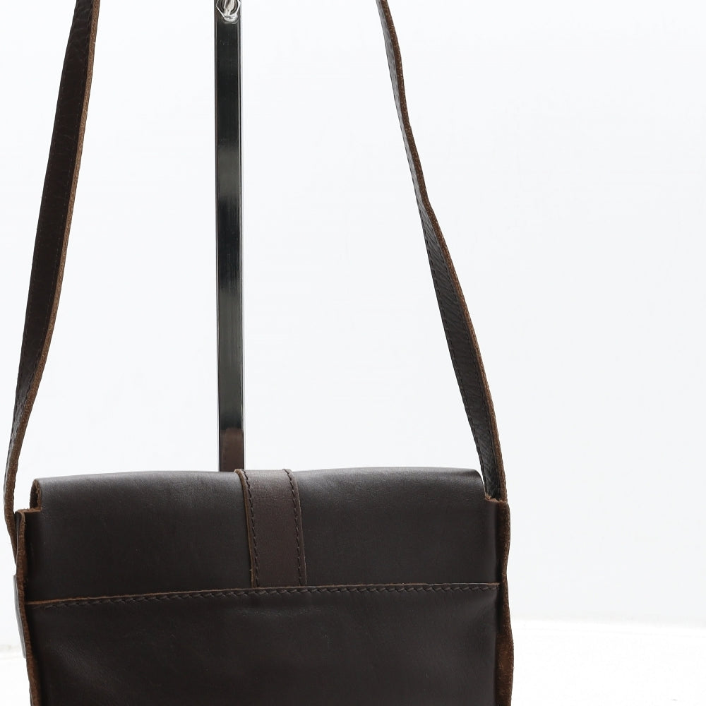 Fat Face Womens Brown Leather Crossbody Size Small