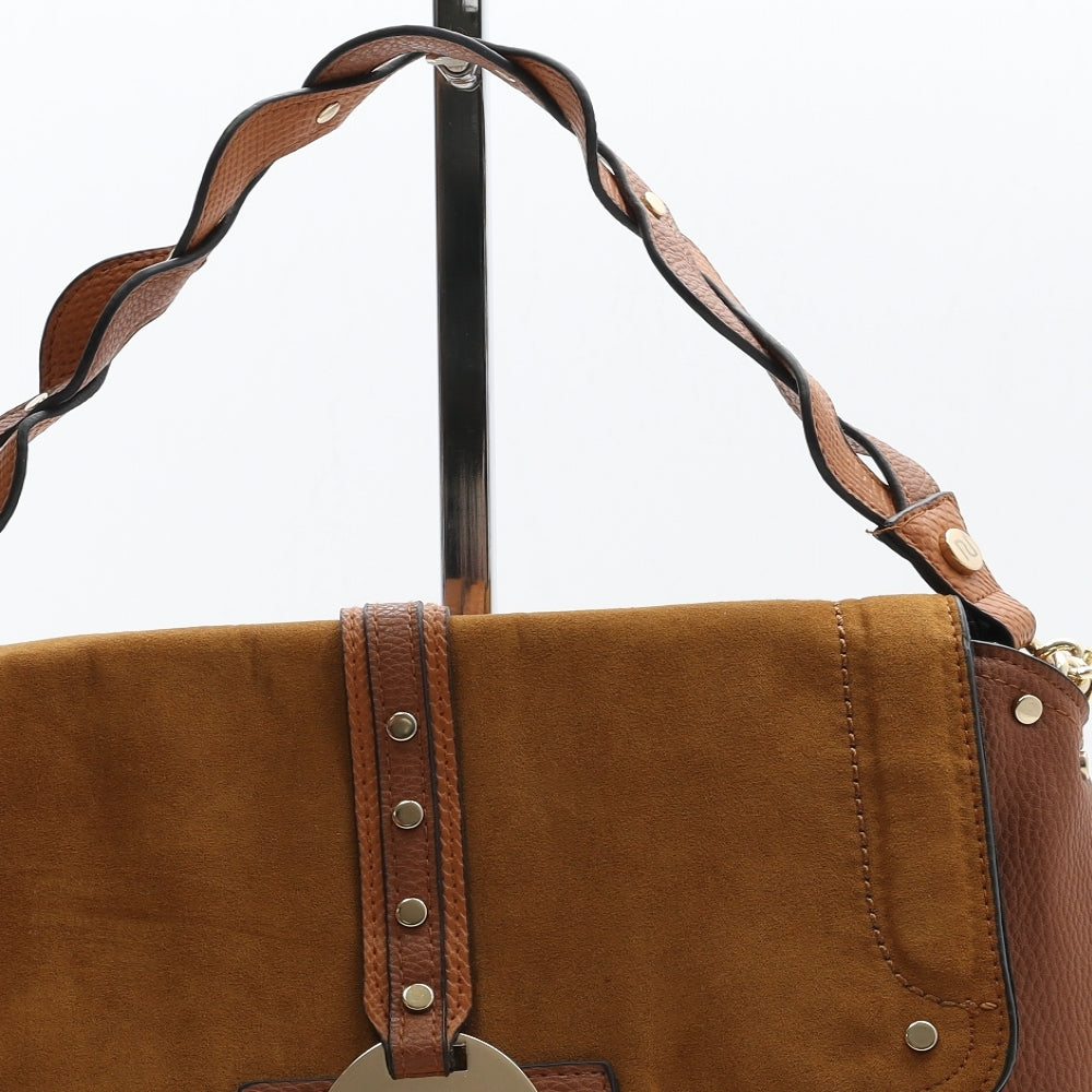 River Island Womens Brown Polyurethane Shoulder Bag Size Medium