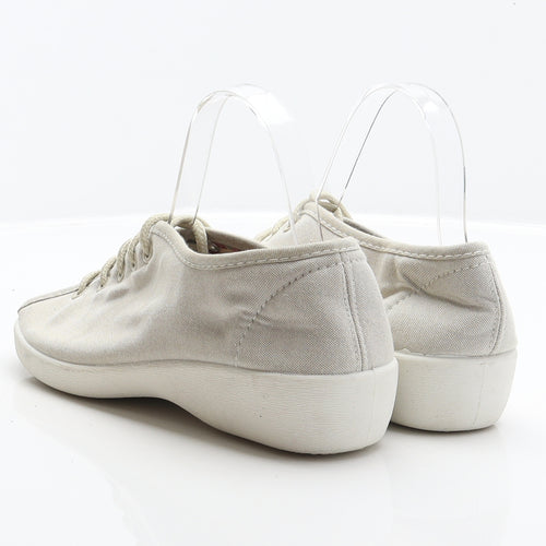 Dr. Keller Womens Grey Fabric Trainer Casual UK 4