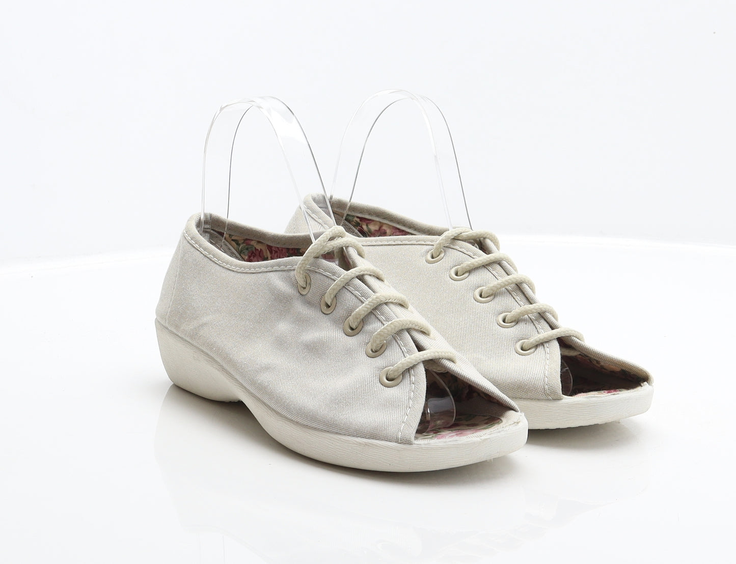 Dr. Keller Womens Grey Fabric Trainer Casual UK 4