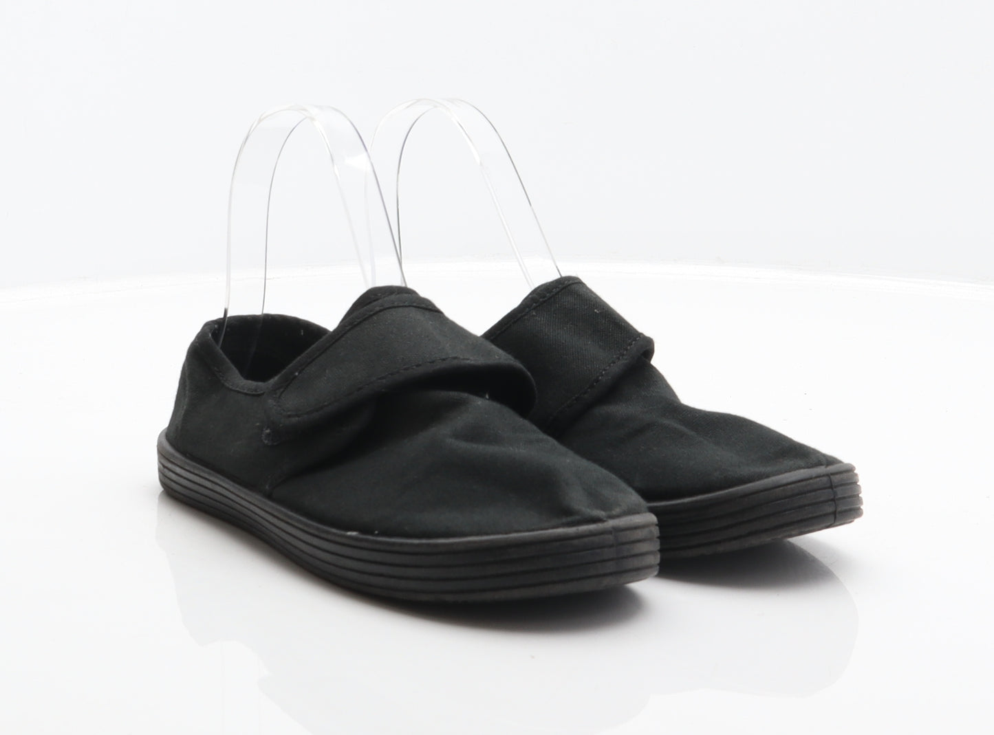 NEXT Boys Black Fabric Slip On Casual UK 2