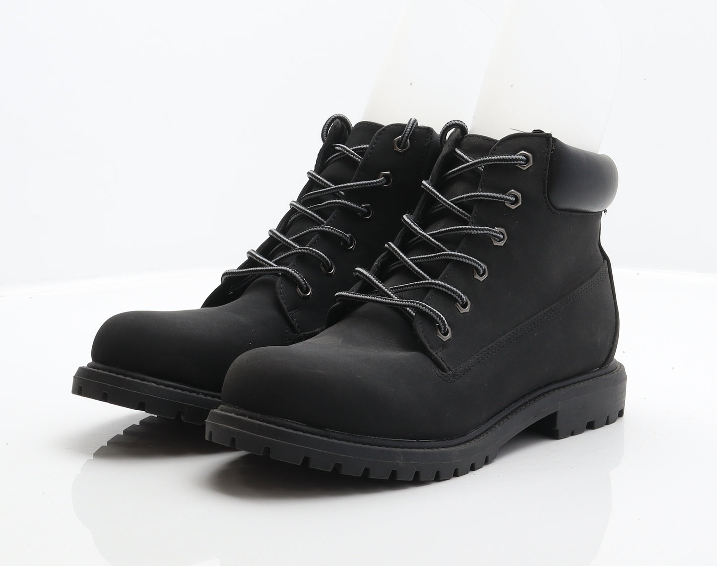 Atmosphere Womens Black Synthetic Combat Boot UK 6 39