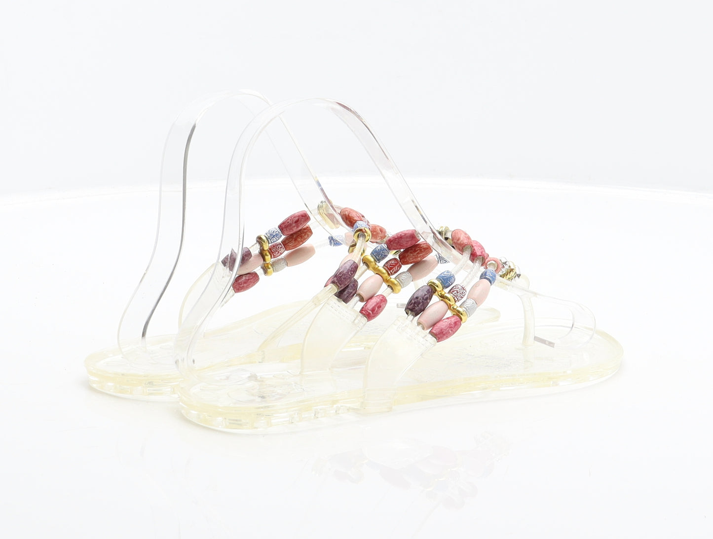 Matalan Womens Clear Synthetic Thong Sandal UK 5 38