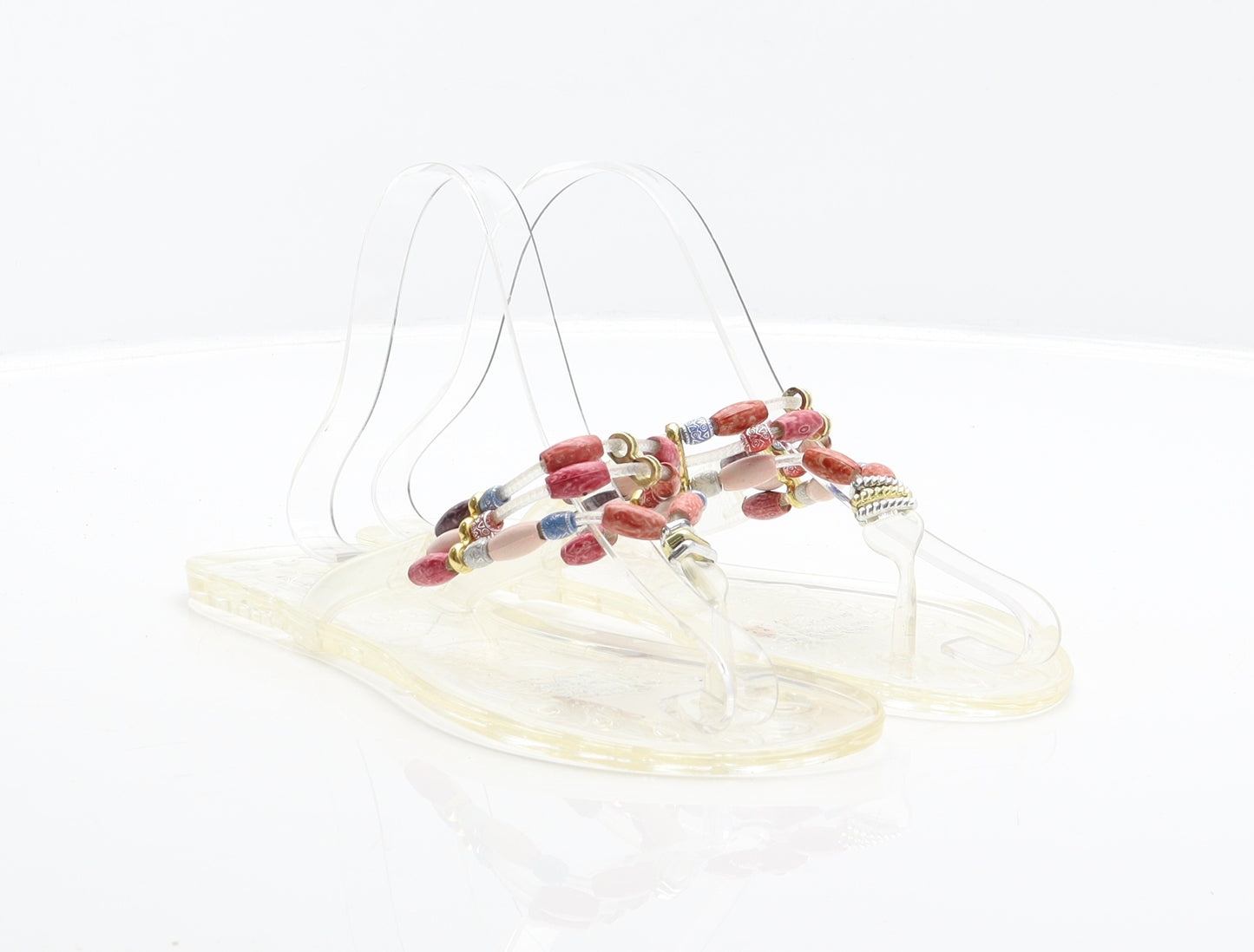 Matalan Womens Clear Synthetic Thong Sandal UK 5 38