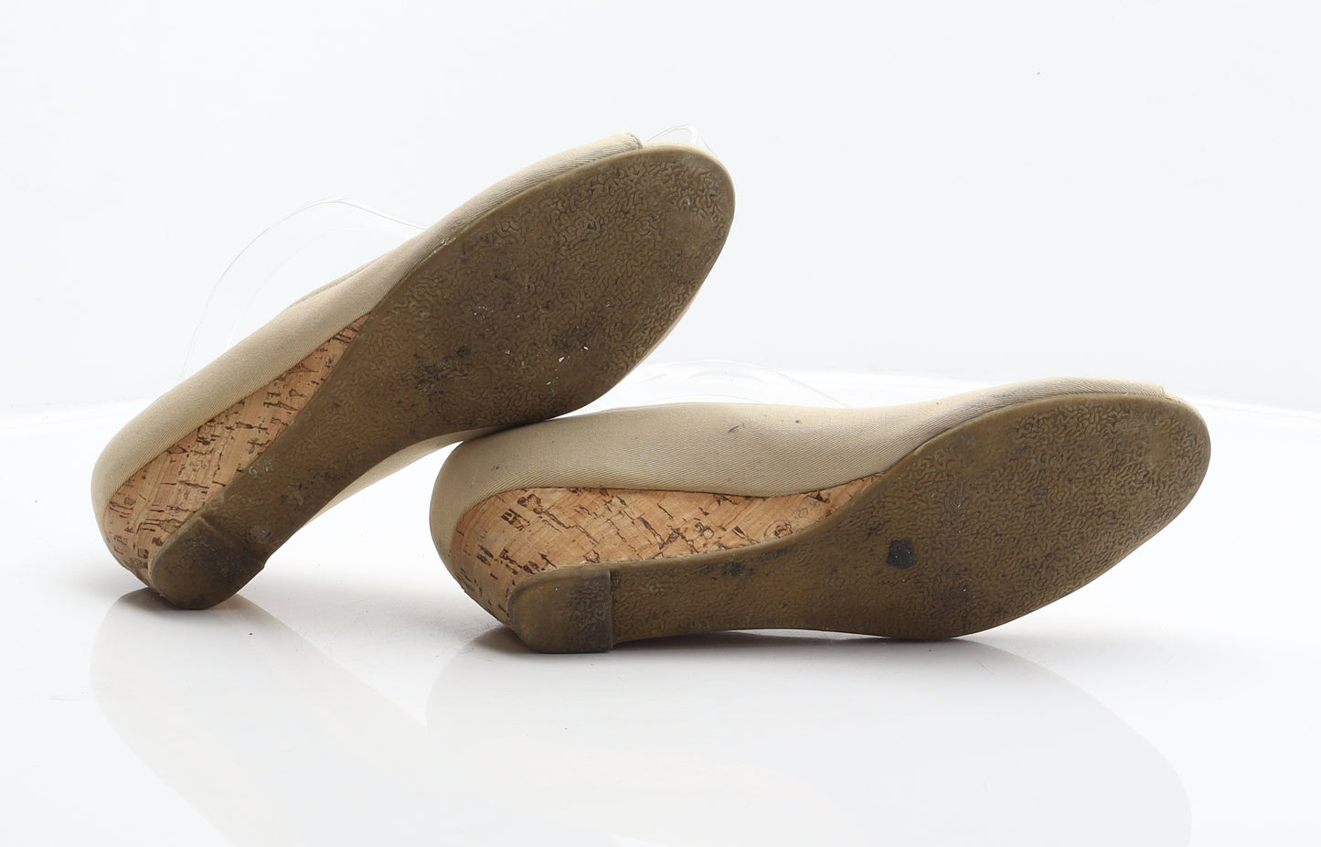 Profile Womens Beige Fabric Court Heel UK 6