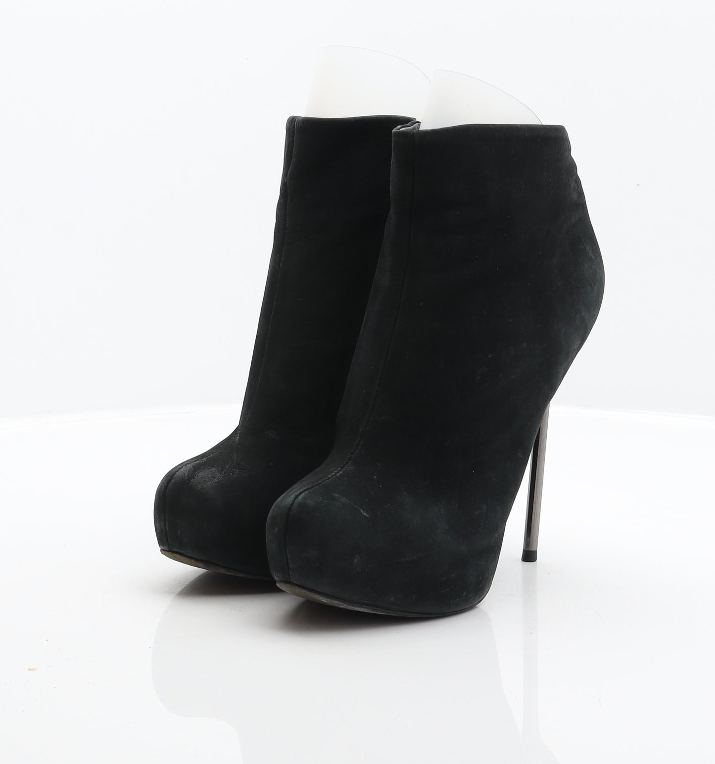 Aldo Womens Black Leather Bootie Boot UK 5 38