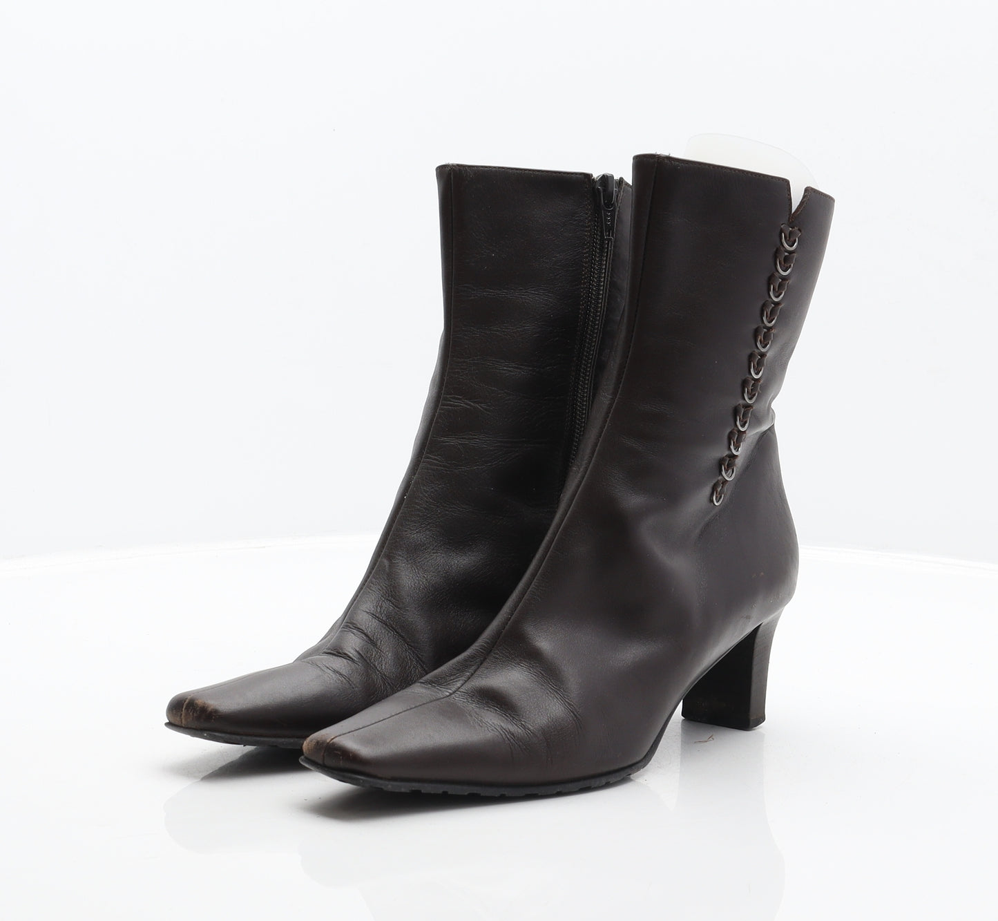 Lorbac Womens Brown Leather Bootie Boot UK 3.5 36
