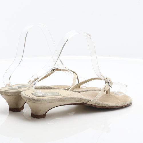 Wallis Womens Beige Polyester Thong Sandal UK 5 38