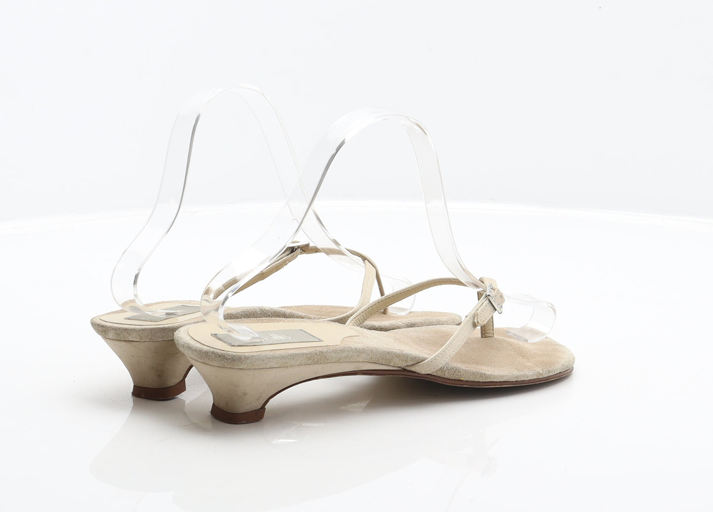 Wallis Womens Beige Polyester Thong Sandal UK 5 38