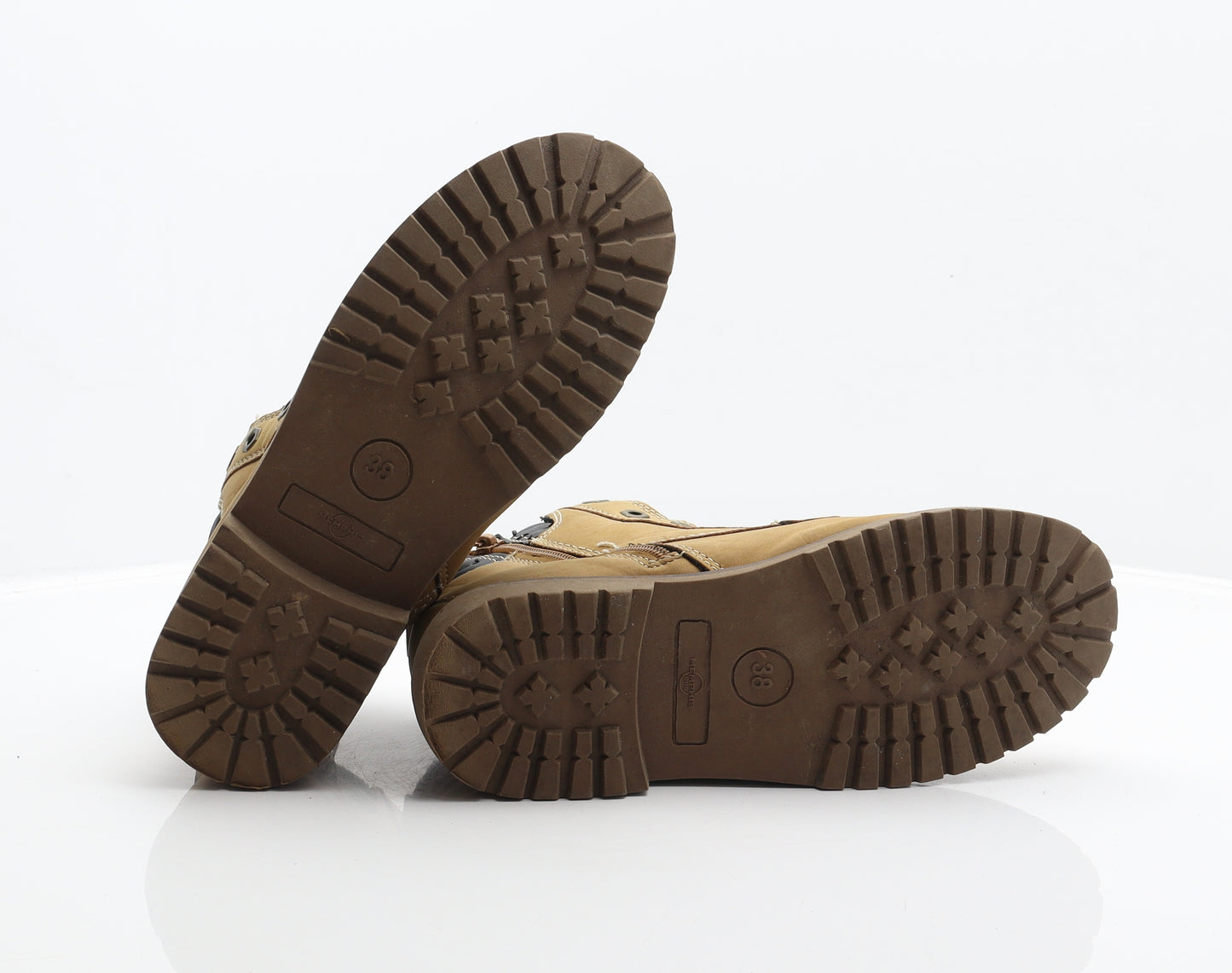 Memphis One Boys Brown Synthetic Combat Boot UK 5 38