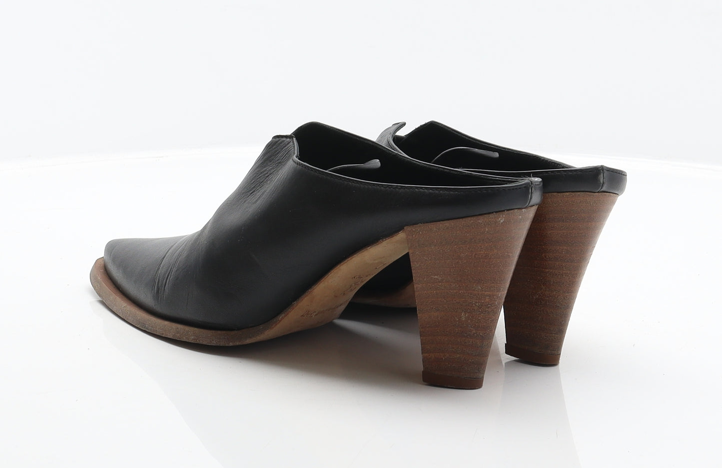 NeroGiardini Womens Black Leather Mule Heel UK 6.5 40
