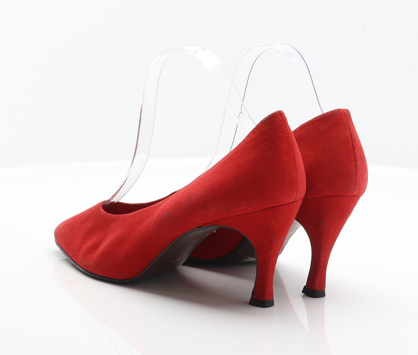 Saxone Womens Red Polyester Court Heel UK 5.5