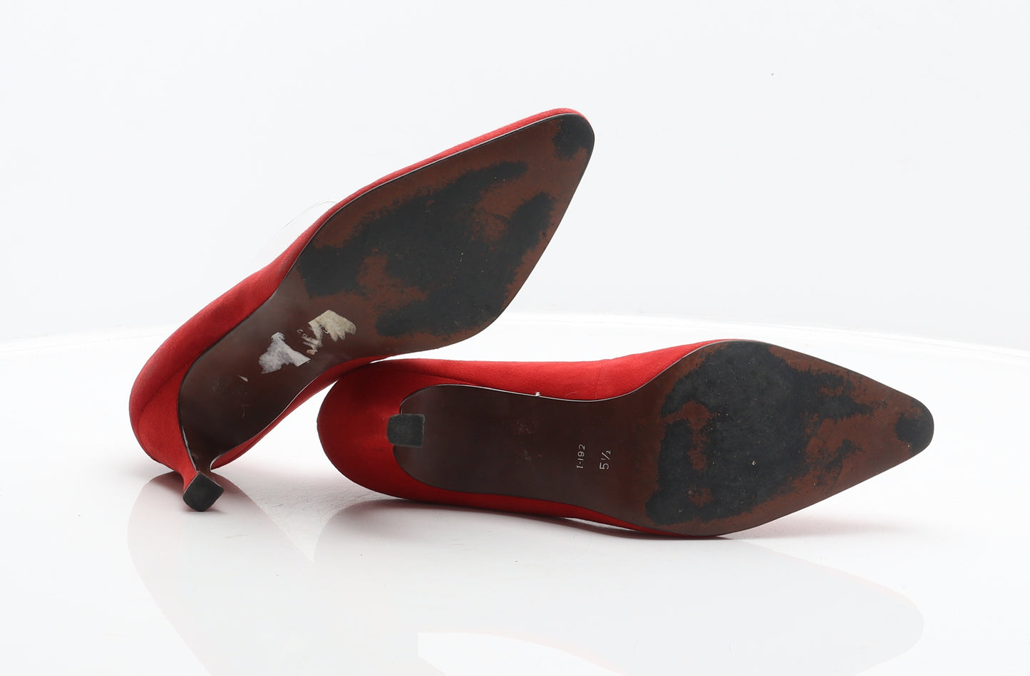 Saxone Womens Red Polyester Court Heel UK 5.5