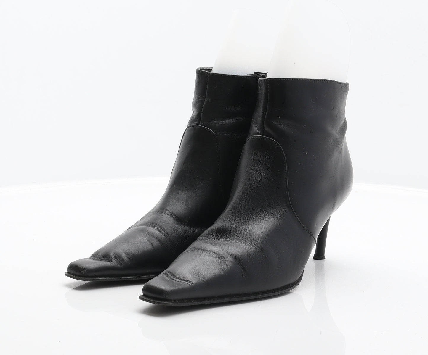 George Womens Black Leather Bootie Boot UK 5.5 39