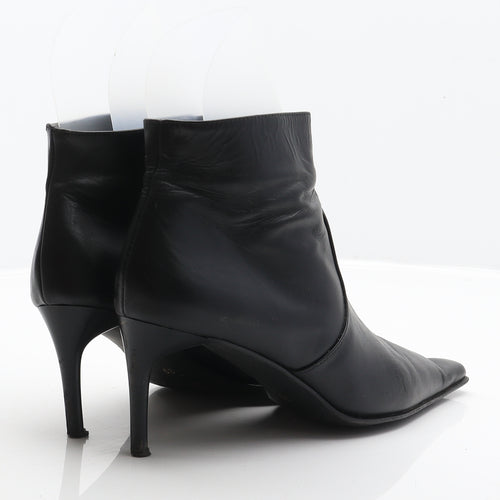 George Womens Black Leather Bootie Boot UK 5.5 39