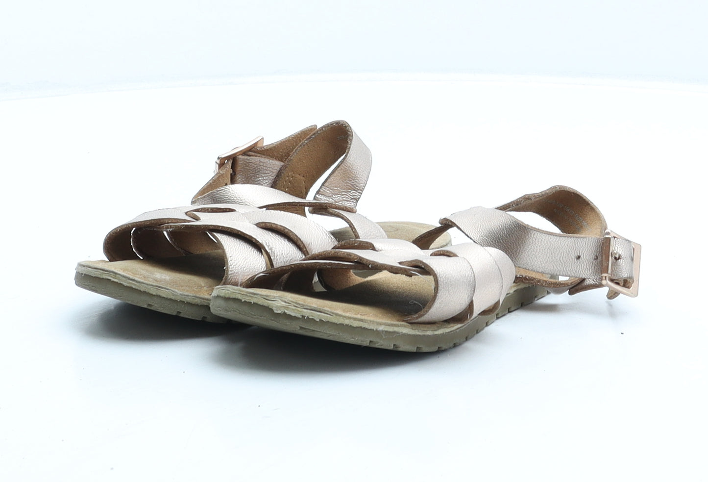 NEXT Girls Pink Synthetic Strappy Sandal UK 10
