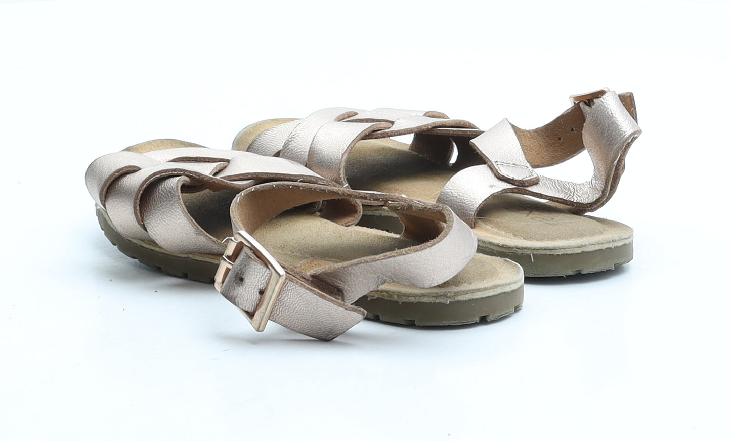 NEXT Girls Pink Synthetic Strappy Sandal UK 10