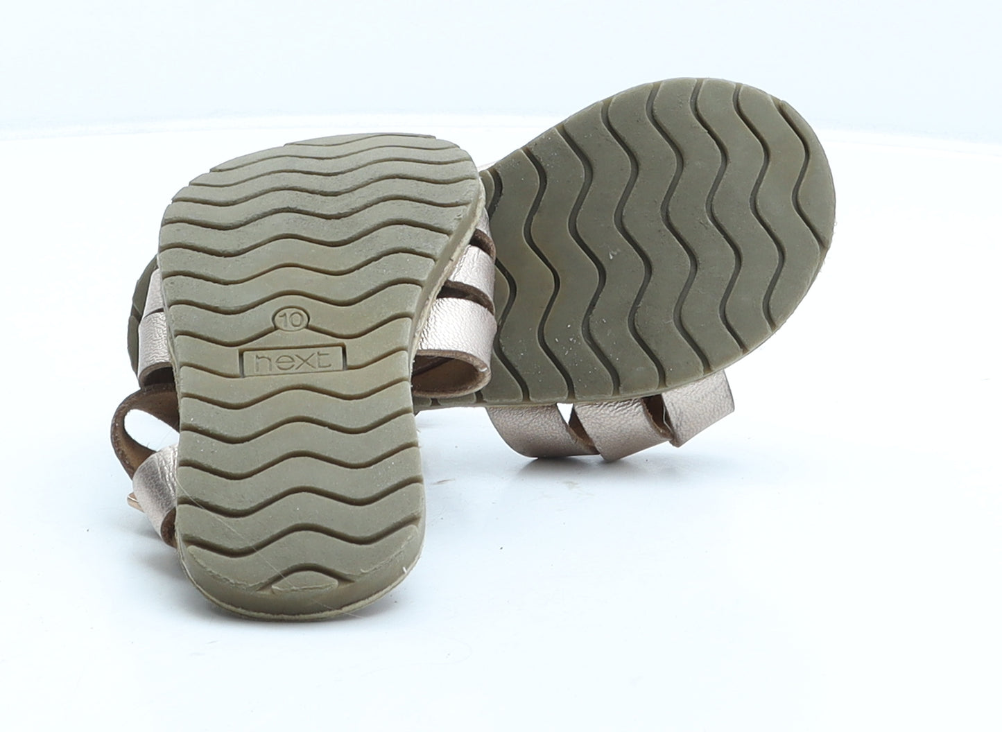 NEXT Girls Pink Synthetic Strappy Sandal UK 10