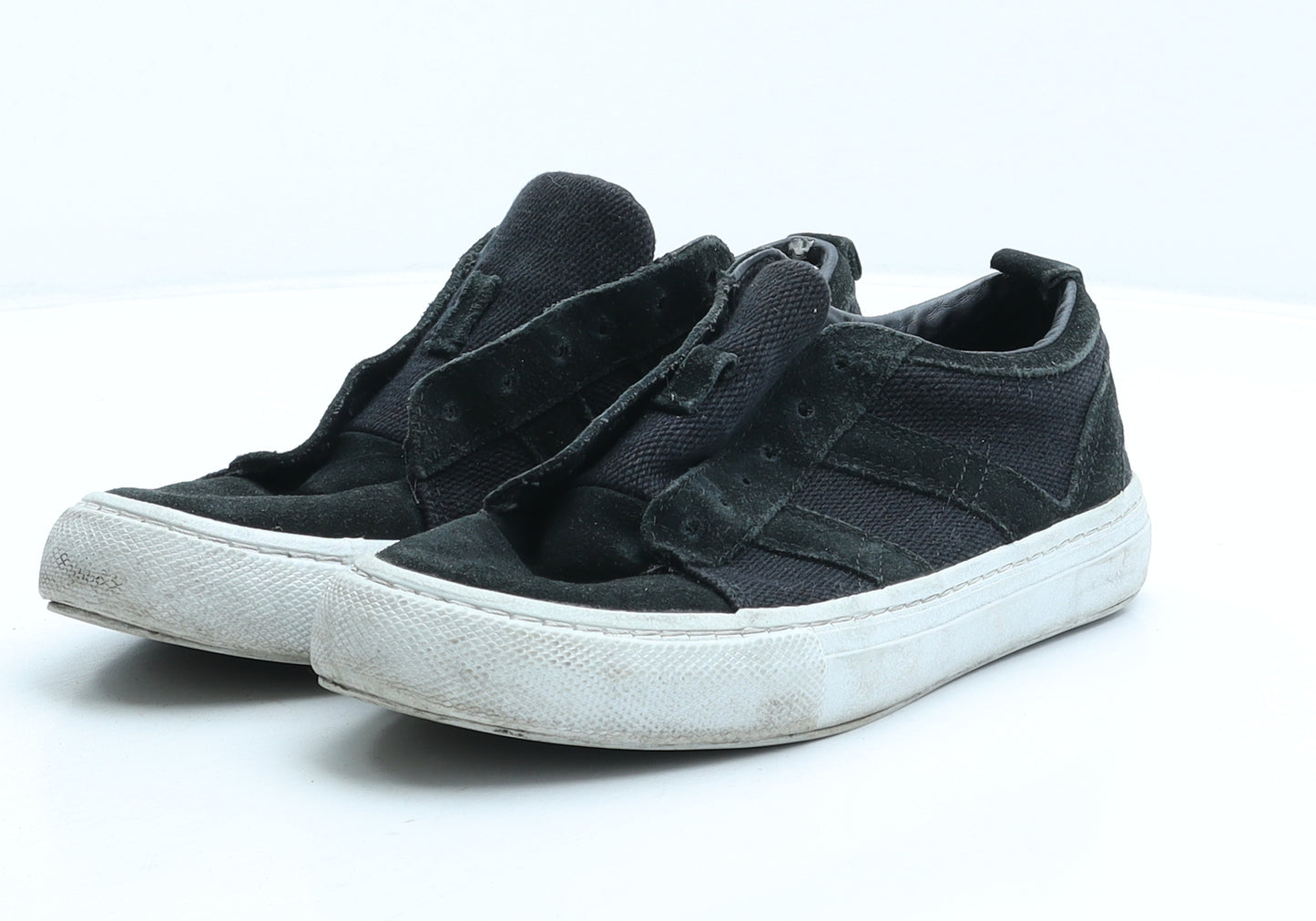 Zara Womens Black Fabric Trainer UK 4