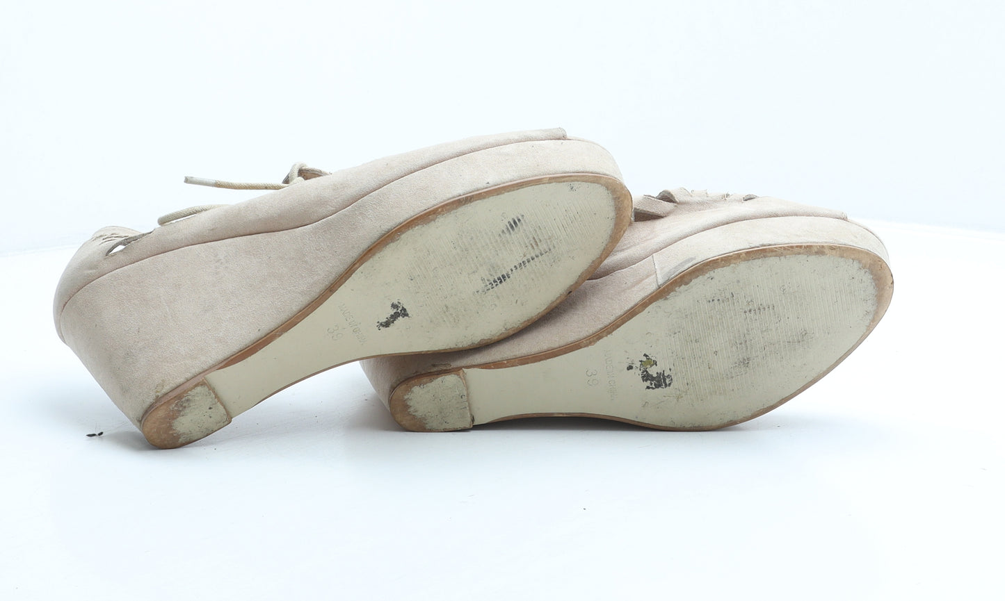 OFFICE Womens Beige Suede Gladiator Heel UK 7 39