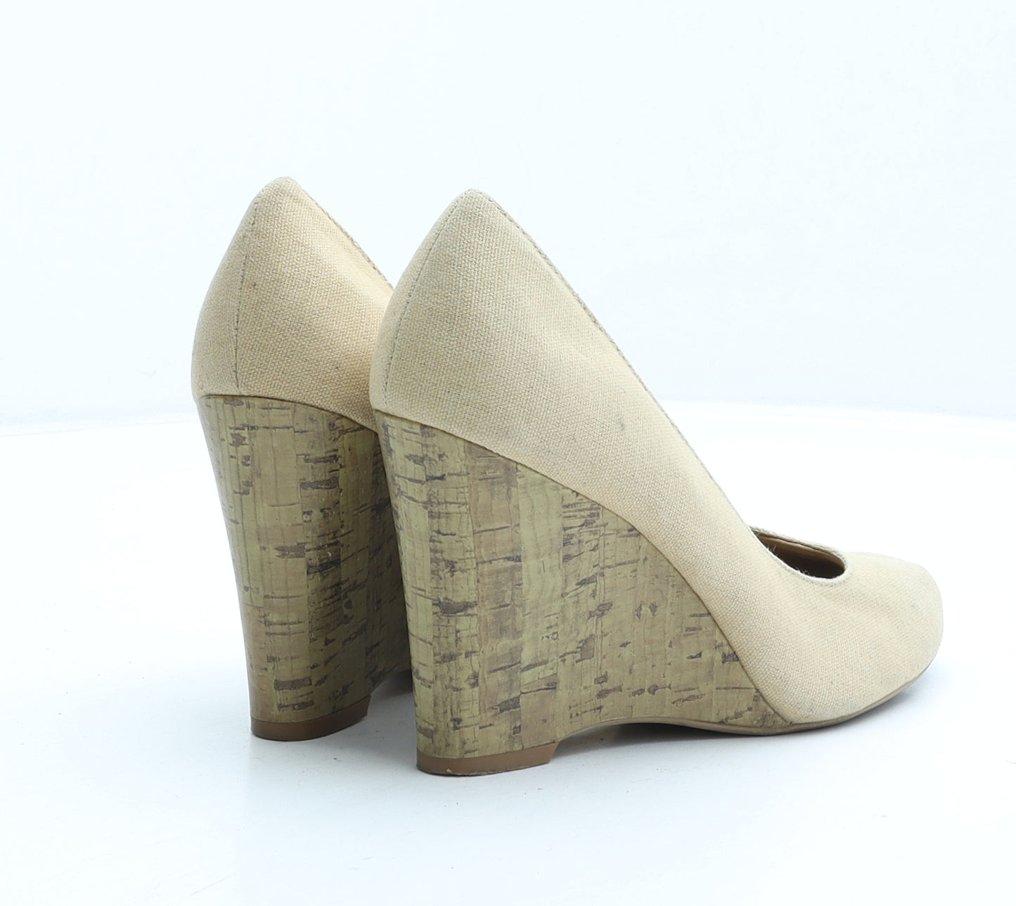 New Look Womens Beige Fabric Court Heel UK 5