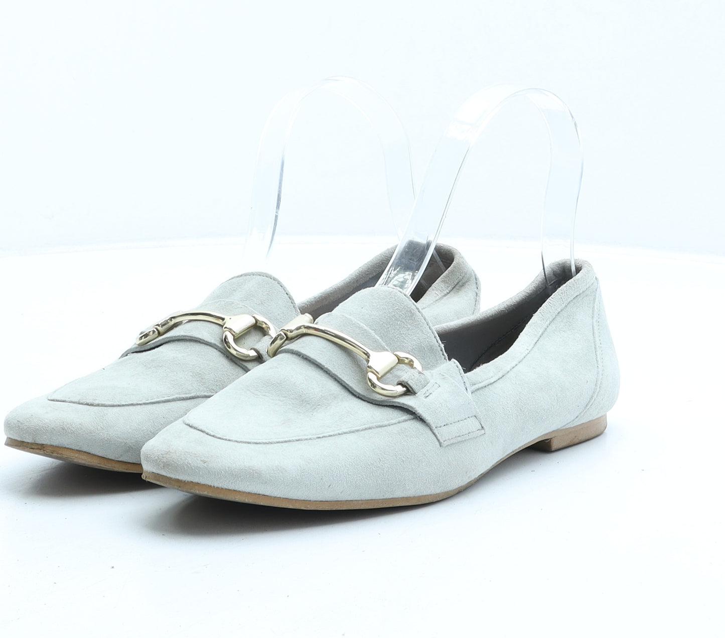 OFFICE Womens Green Suede Ballet Casual UK 4 37