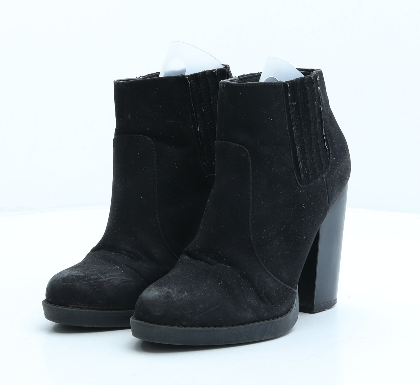 Zara Womens Black Suede Chelsea Boot UK 3 36