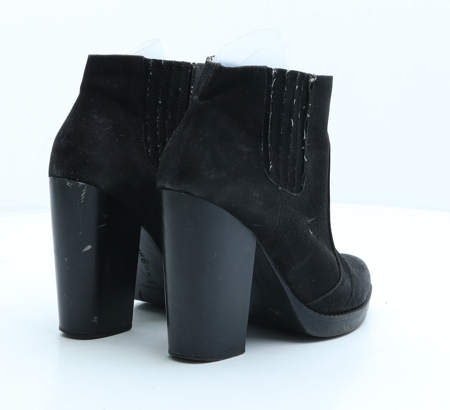 Zara Womens Black Suede Chelsea Boot UK 3 36