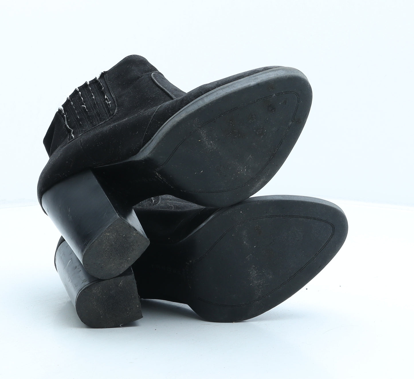 Zara Womens Black Suede Chelsea Boot UK 3 36