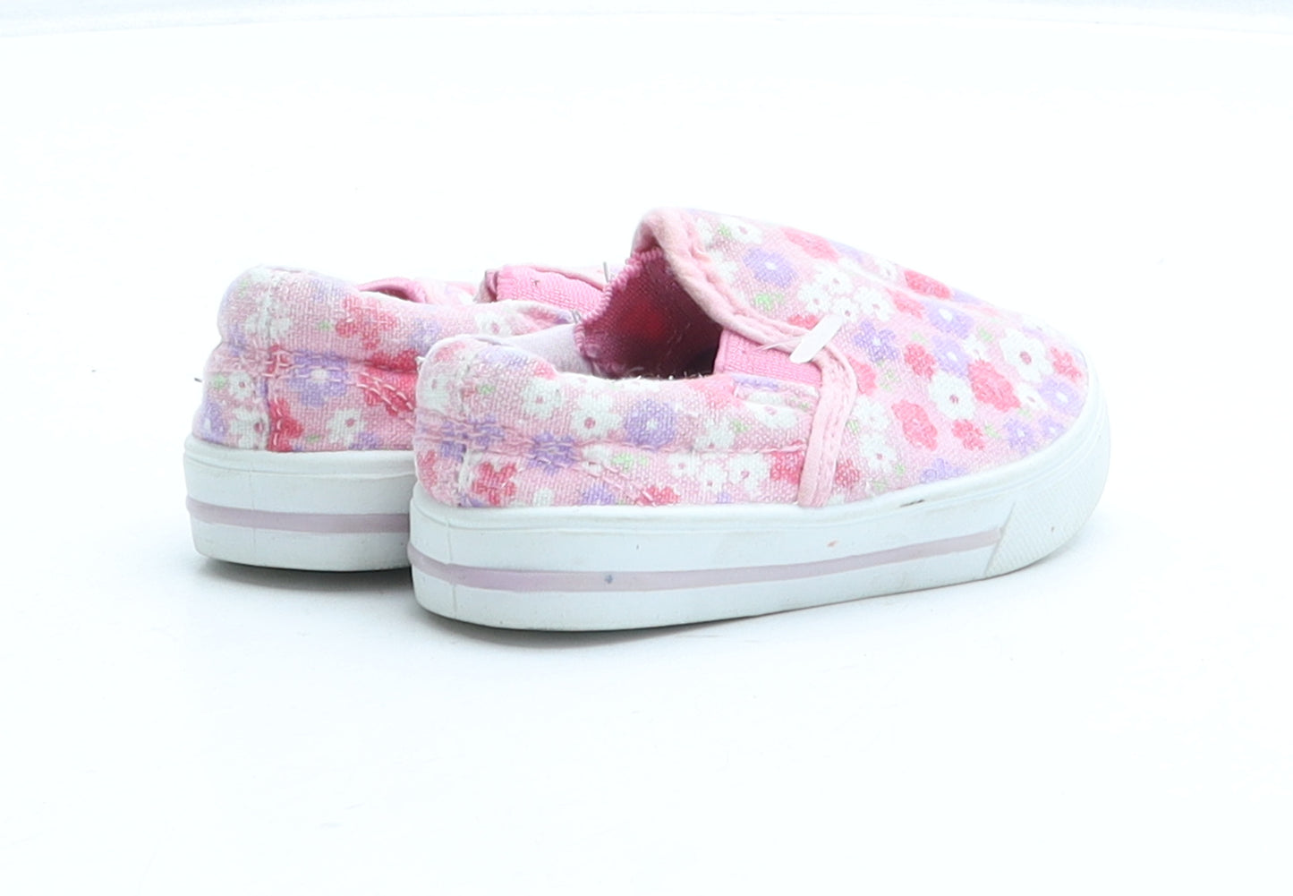 Young Dimension Girls Pink Floral Fabric Trainer UK 3