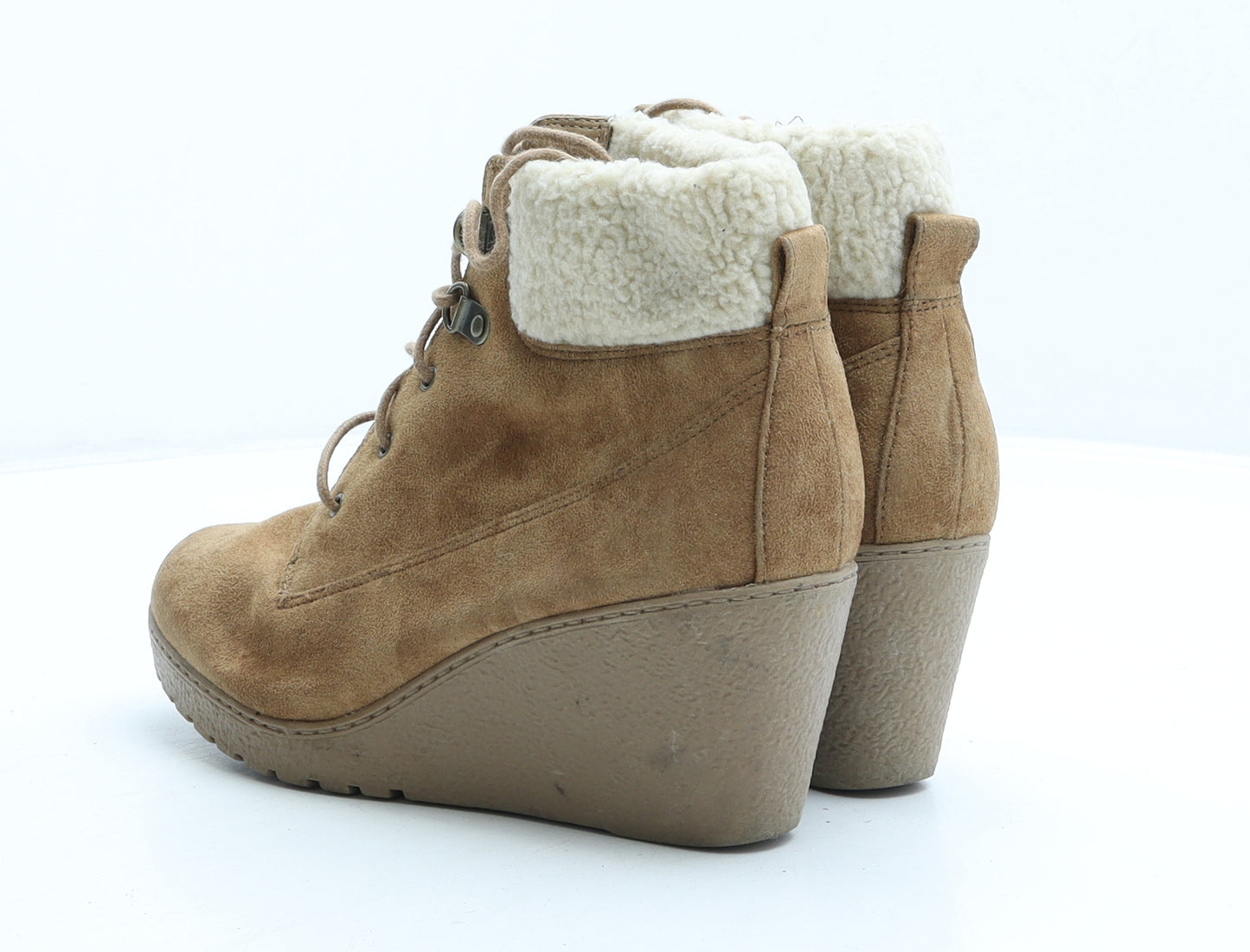 New Look Girls Brown Suede Bootie Boot UK 4