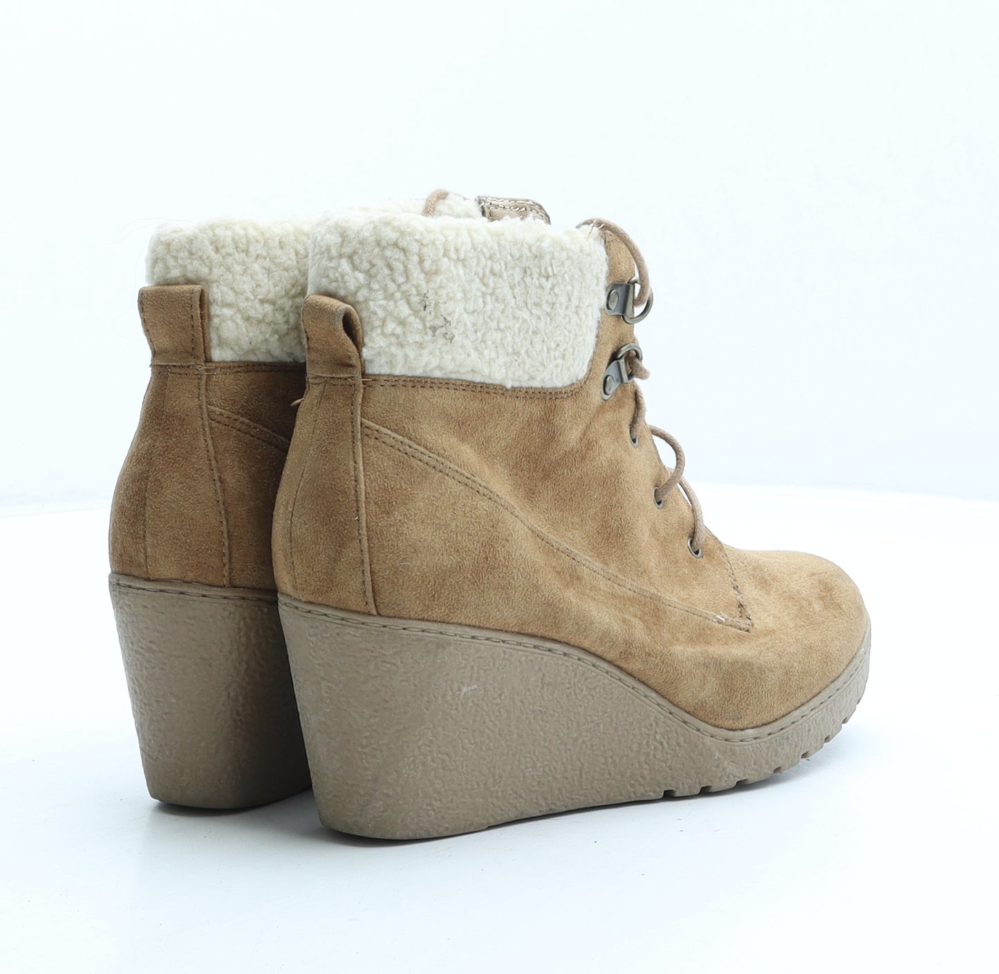 New Look Girls Brown Suede Bootie Boot UK 4