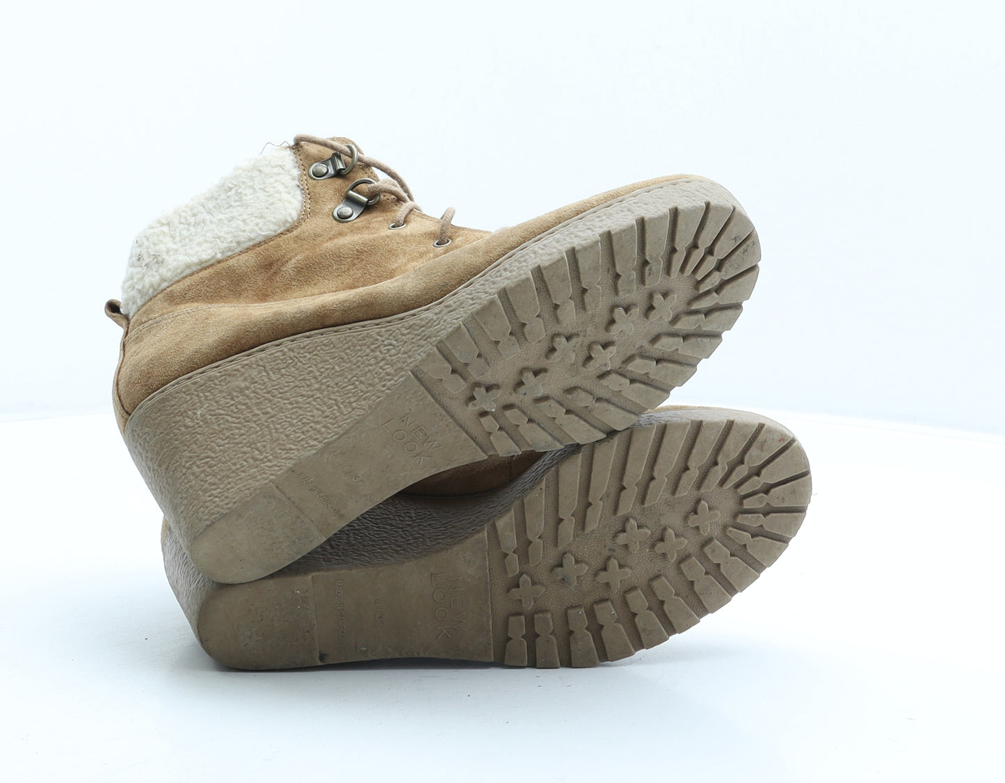 New Look Girls Brown Suede Bootie Boot UK 4